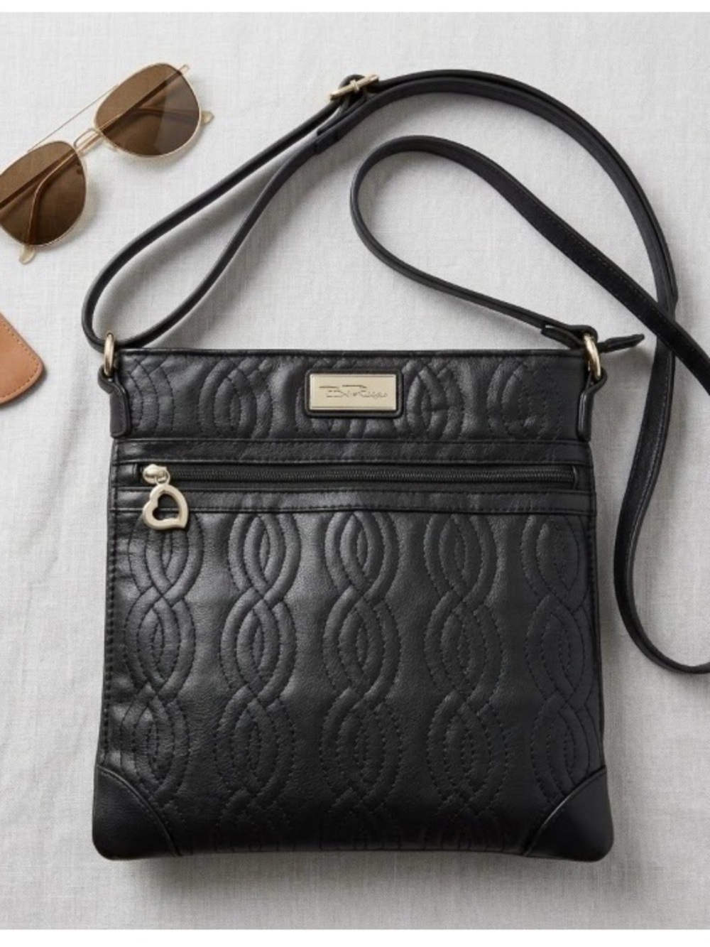 Bella Russo Vegan Leather Crossbody Bag EUC